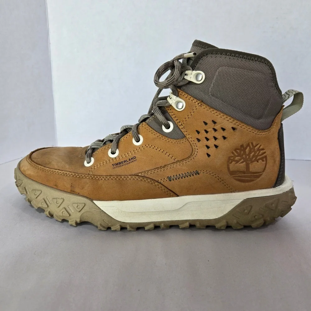 Timberland GreenStride Motion 6 Hiking Boots Size Men 8.5 Woman 10 Leather #987